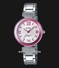 Casio General LTP-E405D-4AVDF Ladies Silver Dial Stainless Steel Strap-0