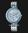 Casio General LTP-E406D-2AVDF Enticer Ladies Blue Dial Stainless Steel Strap-0