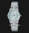 Casio General LTP-V002D-2BUDF Analog Ladies Blue Dial Stainless Steel Band-0