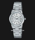 Casio General LTP-V002D-7BUDF Silver Dial Stainless Steel Band-0
