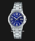 Casio General LTP-V004D-2BUDF Ladies Blue Dial Stainless Steel Band-0