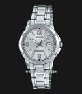 Casio General LTP-V004D-7B2UDF Ladies Silver Dial Stainless Steel Strap-0
