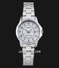 Casio General LTP-V004D-7BUDF Ladies White Dial Stainless Steel Band-0
