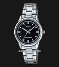 Casio General LTP-V005D-1AUDF Black Dial Stainless Steel Band-0