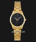 Casio General LTP-V005G-1BUDF Ladies Black Dial Gold Stainless Steel Band-0