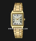 Casio General LTP-V007G-9BUDF Ladies White Dial Gold Stainless Steel Band-0