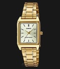 Casio General LTP-V007G-9EUDF Ladies White Dial Gold Stainless Steel Band-0