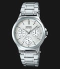 Casio General LTP-V300D-7AUDF Enticer Ladies Silver Dial Stainless Steel Band-0