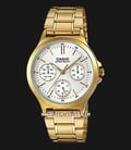 Casio General LTP-V300G-7AUDF Ladies Silver Dial Gold Stainless Steel Band-0