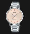 Casio General LTP-VT01D-4BUDF Ladies Analog Rose Gold Dial Stainless Steel Band-0