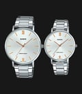 Casio General LTP-VT01D-7BUDF_MTP-VT01D-7BUDF Couple Silver Dial Stainless Steel Band-0