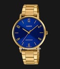 Casio General LTP-VT01G-2BUDF Ladies Blue Dial Gold Stainless Steel Strap-0
