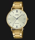 Casio General LTP-VT01G-9BUDF Ladies Light Gold Dial Gold Tone Stainless Steel Band-0
