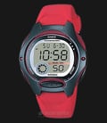 Casio General LW-200-4AVDF 10 Years Battery Life Digital Dial Red Rubber Band-0