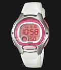 Casio General LW-200-7AVDF 10 Years Battery Life Digital Dial White Rubber Band-0