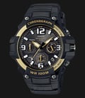 Casio General MCW-100H-9A2VDF 100M Water Resistant Black Dial Black Rubber Band-0
