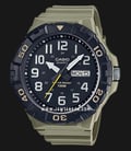 Casio General MRW-210H-5AVDF Black Dial Olive Green Resin Band-0