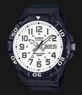 Casio General MRW-210H-7AVDF Water Resistant 100M White Dial Black Resin Band-0