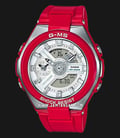 Casio Baby-G GM-S Series MSG-400-4ADR Digital Analog Dial Red Resin Strap-0