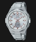 Casio Baby-G G-MS Series MSG-S200D-7ACR Digital Analog Dial Stainless Steel Strap-0
