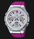 Casio Baby-G MSG Series MSG-S600-4ADR Tough Solar Ladies Digital Analog Dial Pink Resin Band-0
