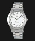 Casio MTP-1128A-7BRDF Enticer Men White Dial Stainless Steel Strap-0