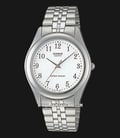 Casio MTP-1129A-7BRDF Enticer Men White Dial Stainless Steel Band-0