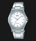 Casio General MTP-1130A-7ARDF Enticer Men White Dial Stainless Steel Strap-0