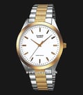 Casio MTP-1274SG-7ADF Enticer Men White Dial Dual Tone Stainless Steel Strap-0