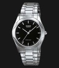 Casio General MTP-1275D-1ADF Black Dial Stainless Steel Strap-0