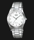Casio MTP-1275D-7ADF Enticer Men White Dial Stainless Steel Strap-0