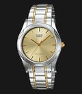 Casio MTP-1275SG-9ADF Enticer Men Gold Dial Dual Tone Stainless Steel Strap-0