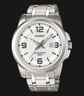 Casio General MTP-1314D-7AVDF Enticer Men Analog White Dial Stainless Steel Band-0