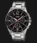 Casio General MTP-1374D-1AVDF Black Dial Stainless Steel Band-0
