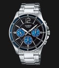 Casio General MTP-1374D-2AVDF Enticer Men Black Dial Stainless Steel Band-0