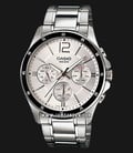 Casio MTP-1374D-7AVDF Enticer Men Silver Dial Stainless Steel Band-0