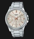 Casio MTP-1375D-7A2VDF Enticer Men Beige Dial Stainless Steel Band-0