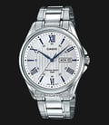 Casio General MTP-1384D-7A2VDF Enticer Men Analog Silver Dial Stainless Steel Strap-0
