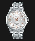 Casio MTP-E120DY-7AVDF Enticer Men Analog Silver Dial Stainless Steel Strap-0