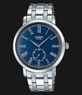 Casio General MTP-E150D-2BVDF Men Blue Dial Stainless Steel Strap-0