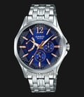 Casio MTP-E320DY-2AVDF Enticer Men Analog Blue Dial Stainless Steel Strap-0