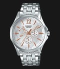 Casio MTP-E320DY-7AVDF Enticer Men Analog Silver Dial Stainless Steel Strap-0