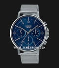 Casio General MTP-E321M-2AVDF Men Blue Dial Mesh Stainless Steel Band-0