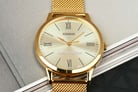 Casio General MTP-E600MG-9BDF Men Champagne Dial Gold Stainless Steel Mesh Band-5
