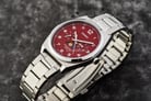 Casio General MTP-M300D-4AVDF Men Moon Phase Red Dial Stainless Steel Band-8