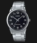 Casio General MTP-V001D-1BUDF Black Dial Stainless Steel Band-0