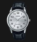Casio General MTP-V001L-7BUDF Man Silver Dial Black Leather Band-0