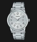 Casio General MTP-V002D-7BUDF Silver Dial Stainless Steel Band-0