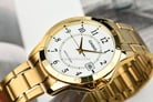 Casio General MTP-V004G-7BUDF White Dial Gold Stainless Steel Band-4