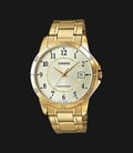 Casio General MTP-V004G-9B Gold Dial Gold Tone Stainless Steel Strap-0